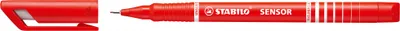 Obrázek produktu pro Fineliner s pružinovým hrotem - STABILO SENSOR F - jemný - Jedno pero - červené