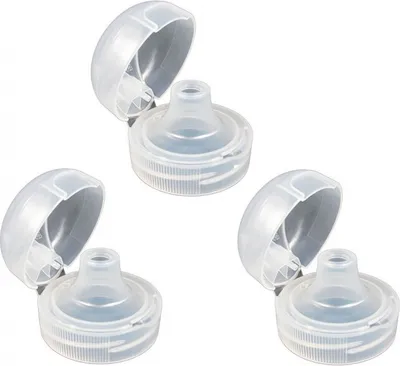 Produktbild von 3er Set Sportverschluss, Klappdeckel Flip Top für Tritan-u. Polycarbonatflaschen
