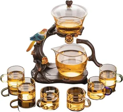 Produktbild von Famanu Teeset mit Infuser und 6 Tassen - Kreatives Design