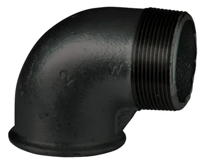 Zdjęcie produktu dla Temperguss Winkel Nr. 92 schwarz, 90 Grad, I/A 11/4"