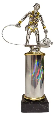 Immagine prodotto di Obelisco "Vissen Trofee" - 19 cm - Argento/Oro
