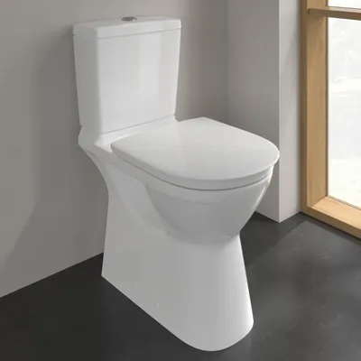 Produktbild von Villeroy & Boch Vicare Tiefspül-WC für Kombination, spülrandlos, bodenstehend