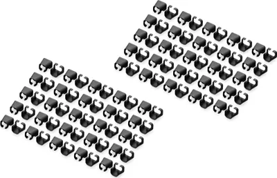 Produktbild von DIGITUS Farbclips für Patchkabel RJ45 100 Stück schwarz