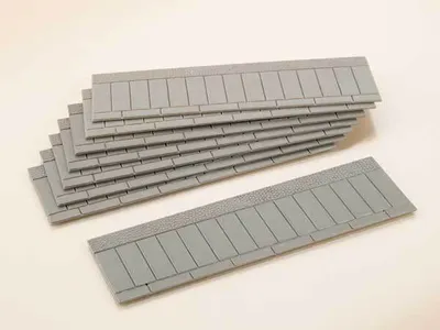 Produktbild von Auhagen 42552, H0 (1:87)/TT (1:120), Grau, 8 Stück(e)