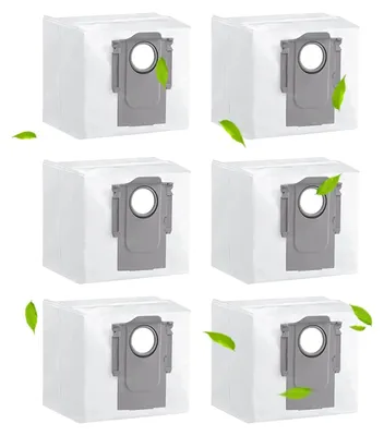 Produktbild von 6 Stück Staubbeutel für Roborock S8 S8+/S8 Pro Ultra/ S7 MAXV Ultra/ Q7 MAX/ Q7 MAX+/ S7 Pro Ultra/Q5+ Beutel Staubsauger Absaugstation Staubsaugerbeutel Ersatzbeutel Zubehör Ersatzteile