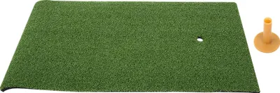 Produktbild von Golf-Schlagmatte für den Innen- und Außenbereich, Schwung-Übungsgrasmatten mit Gummi-Golf-Tee