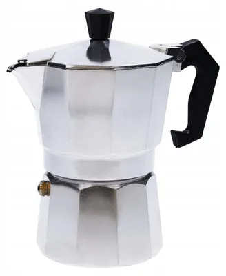 Produktbild von Druckkaffeemaschine aus Aluminium Perkolator 3 Tassen mit Griff und Ventil