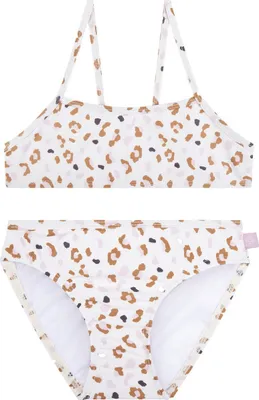 Produktbild von Swim Essentials UV-Bikini, für Mädchen weiß/khaki Leoparden Muster 1–12 Jahre  98/104