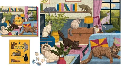 Produktbild von For the Love of Cats 500-Piece Puzzle