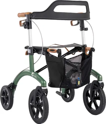 Produktbild von Saljol Allround Rollator inkl. Gratis Zubehör: Grau / 54 cm Farbe: Grau Sitzhöhe: 54 cm