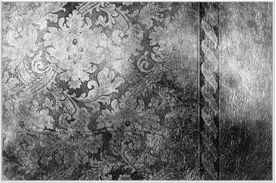 Produktbild von Wallario Wandbild Schnörkelmuster in grau, Größe: 61 x 91,50 cm, Poster mit weißem Aluminiumrahmen