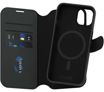 Produktbild von PanzerGlass CARE™ by ® Tango 2-in-1 Wallet Case m. MagSafe iPhone 14 | 13, Cover, Apple, Apple - iPhone 14, Apple - iPhone 13, Schwarz