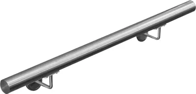 Obrázok produktu pre Zábradlie z nehrdzavejúcej ocele V2Aox, priemer: 4,2 cm, odolné proti korózii a poveternostným vplyvom, vrátane montážneho materiálu, držiak, dĺžka: 50 cm