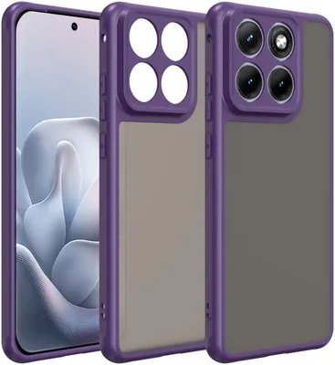 Immagine prodotto di Custodia per Motorola Edge 70 Fusion - Posteriore Phonesta AirFrost Semi-Trasparente - Viola opaco