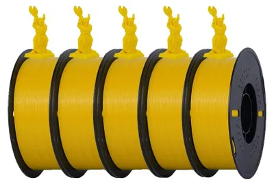 Obrázek produktu pro Filament pro 3D tiskárny, vysoká pevnost, nízké smrštění, 5 kg, žluté PETG
