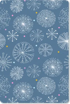 Produktbild von MuchoWow® Mauspad Mousepad Schneeflocke - Muster - Winter 18x27 cm - Mousepads - Maus Mat - Pad - Mausunterlage