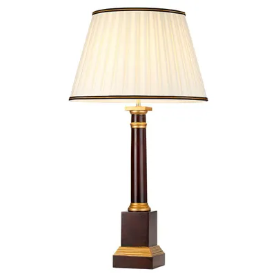 Obrázek produktu pro Stolní lampa Louviers 1xE27 V:83 Ø:46,5 Dřevo červená