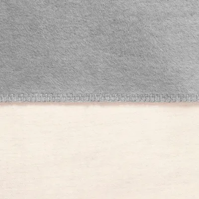 Produktbild von Ibena Uni Doublefacedecke Dublin 2340 silber/wollweiß 150x200cm