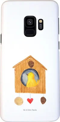 Produktbild von Mr. & Mrs. Panda Samsung Galaxy S9 Handyhülle Vogelhaus Home - Weiß - Geschenk, Haus, Hülle, Hausbau, Vogel, Handy Schutzhülle, Lustige Sprüche, Cover, Handycover, Sweet