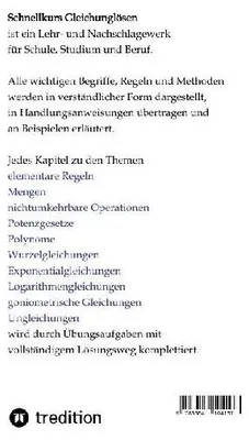 Produktbild von Schnellkurs Gleichunglösen