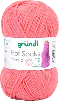 Produktbild von Gründl Hot Socks Merino 50 g/200 m 4-fädig uni 75 % Schurwolle(Merino) /25% Polyamid 10 apricot