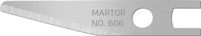 Produktbild von MARTOR 10 x GRAFIKKLINGE, Ersatzklingen Grafikmesser, Bastelmesser, Skalpell, Entgrater, 5,7 mm, Scharf, Abgerundet, 1-fach Nutzbar, NR. 606