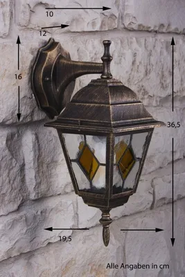 Produktbild von Tuili »Tuili« Außenwandlampe abwärts in antikem Look