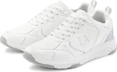 Produktbild von LASCANA Sneaker Freizeitschuh, Schnürschuh, Turnschuhe, weiß/silberfarben Größe 41