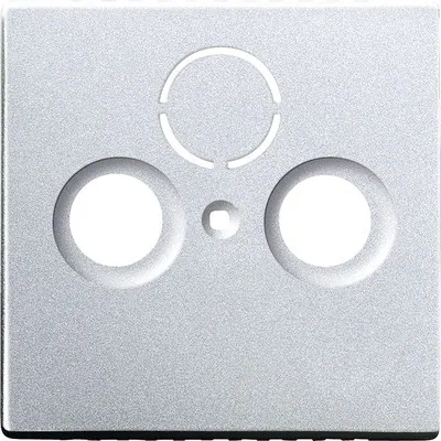 Produktbild von Busch-Jaeger 1743-83, Aluminium, konventionell, Busch-Jaeger, 0230-0-0250, SAT + TV + Radio, 63 mm
