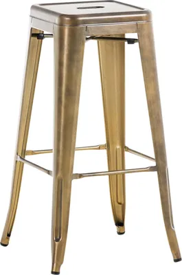Produktbild von DELUKE® Barhocker MILAN - Gold, Metall | Barhocker ohne Lehne Barstuhl Tresenhocker Tresenstuhl Kneipenhocker Kneipenstuhl