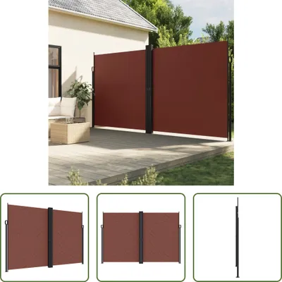 Obrázok produktu pre The Living Store Bočná výsuvná markíza hnedá 220x1000 cm