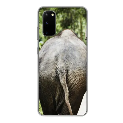 Produktbild von MuchoWow® Handyhülle Schutzhülle Hülle für Samsung Galaxy S20 Elefant - Tiere - Grau - Natur Silikon Softcase Handy Hülle - Bild