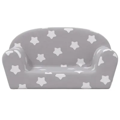 A child's sofa with a star pattern.