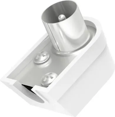 Produktbild von Hama 00205216, Koaxial, Männlich, 6 mm, 90°, Weiß, Karton mit Aufhänger