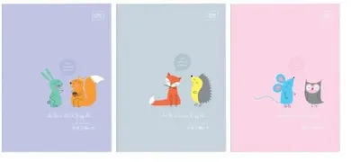 Imagen del producto de Cuaderno A4/32 hojas, rayado, color pastel, marca B&B Kids (paquete de 10 unidades) - INTERDRUK