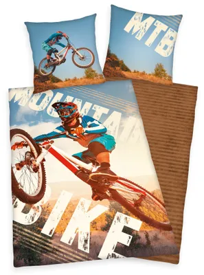 Produktbild von Young Coll. Mountainbike Bettwäsche, 80x80 U 135x200cm