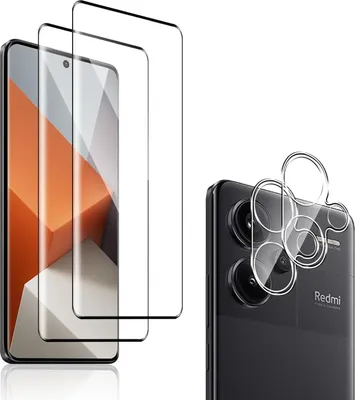 Produktbild von 2x 3D ochranné sklo (displej + fotoaparát) pre Xiaomi Redmi Note 13 Pro+ 5G pancierová fólia