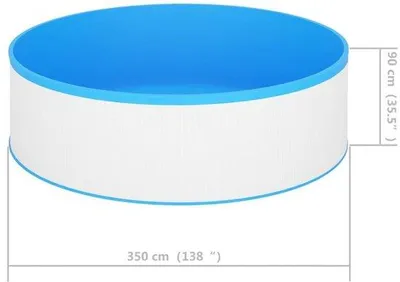 Productafbeelding van Familiezwembad – Zwembad – Buitenbad – Tuinzwembad – Inhoud: 7200 liter – Duurzaam stalen frame en PVC-afdichting