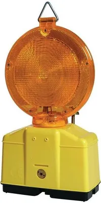 Image de Feu de signalisation de chantier jaune sortie de lumière double face