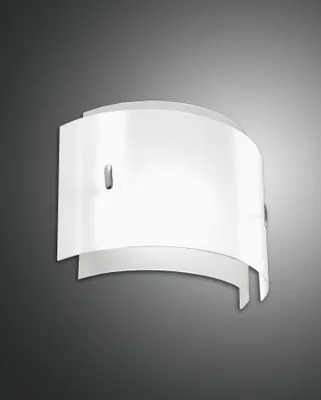 Produktbild von Wandlampe Metall Glas B: 35 cm Weiß E27 Modern Wandleuchte