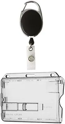 Produktbild von Ausweisset Ausweisjojo Jojo SCHWARZ Zipper Kartenhülle Ausweishülle TRANSPARENTER Ausschieber