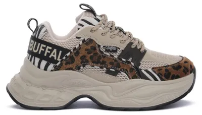 Produktbild von Buffalo Yuno One Sneaker - Beige / Animal Mix Synthetik : 39 : Normal Größe: 39 Weite: Normal