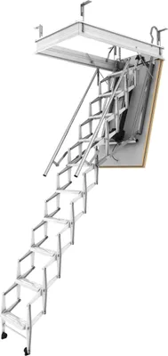 Produktbild von Dolle elektro-top Bodentreppe Scherentreppe elektrisch 240-280cm Raumhöhe 120x60cm mit U-Wert 1,20