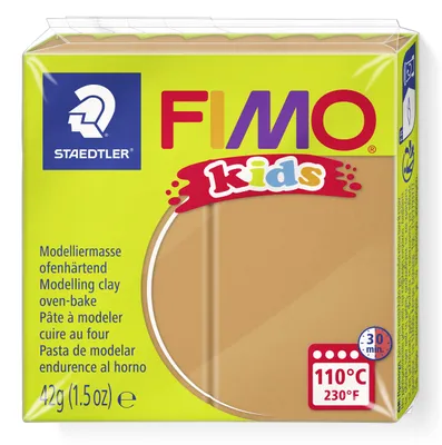 Produktbild von STAEDTLER FIMO kids 8030 ofenhärtende Modelliermasse Einzelprodukt, 42g, hellbraun