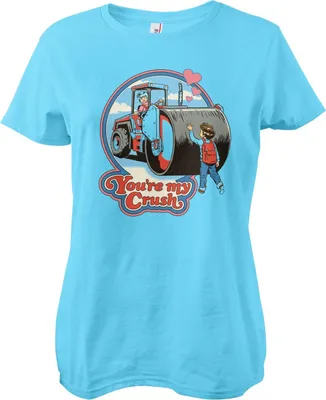 Productafbeelding van "Jij bent mijn crush" - T-shirt voor dames - X-Large - Lichtblauw
