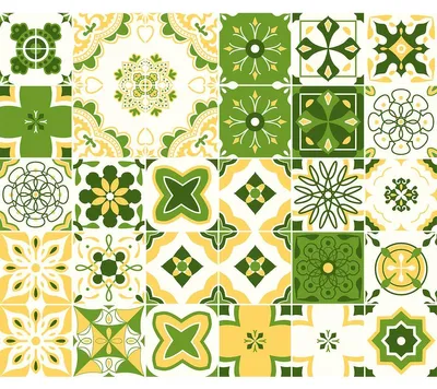 Image de Autocollants imitation carrelage pour la cuisine et la salle de bains – 30 autocollants Natelia Azulejos imitation carrelage en ciment – 30 autocollants de 10 x 10 cm