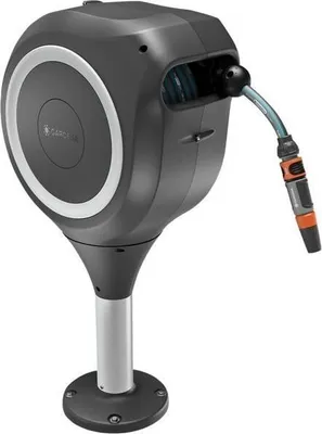 Zdjęcie produktu dla Bęben na wąż automatyczny GARDENA RollUp M, 20 m, wąż 13 mm, obrót 360°, biały