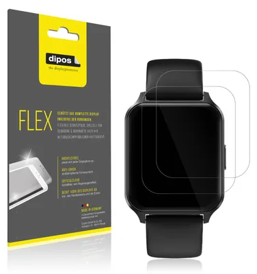 Obrázok produktu pre 3x ochranná fólia pre smart hodinky Touchelex 1,52", 100% pokrytie displeja, dipos Flex