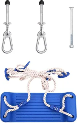 Produktbild von vidaXL Schaukelsitze mit Seilen 2 Stk. Blau 37x15 cm Polyethene