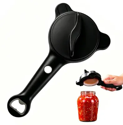 Multifunktionaler Deckelöffner, 4-in-1, verstellbar 2,5–9 cm